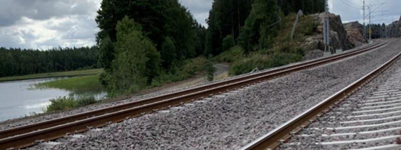 Nu rullar tågen på dubbelspår mellan Dunsjö och Jakobshyttan. Foto: Trafikverket