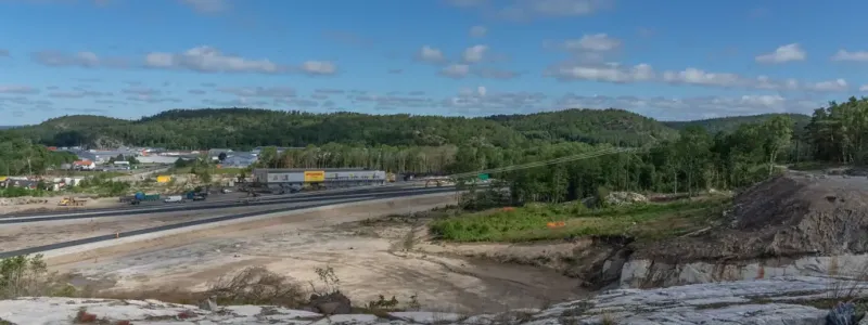 Den 5 juli 2024 öppnades E6 för med åter samma kapacitet för trafik som innan skredet inträffade. Foto: Daniel Falk Trafikverket
