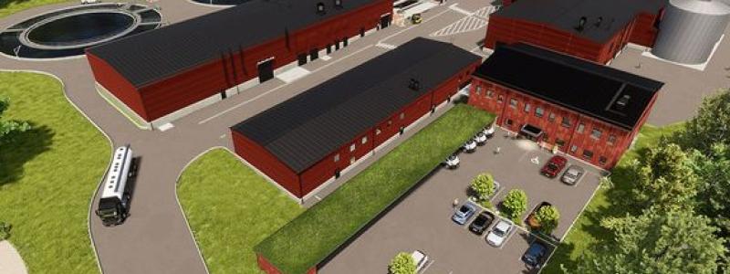 Reningsverket är är kommunens största investering hittills och planeras stå klart för att tas i drift 2027. Bild: Enköpings kommun