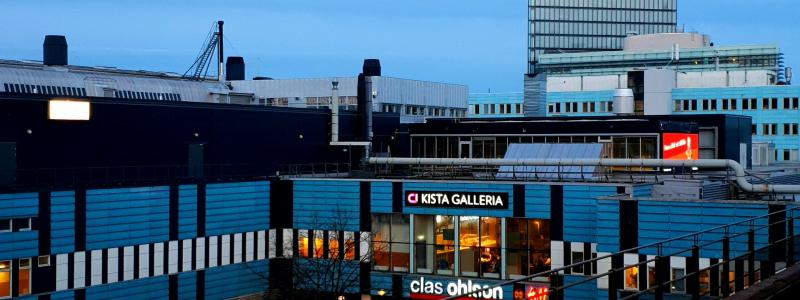 Utsikt över Kista Galleria och Kista Science Park vid Kista tunnelbanestation i Stockholm Foto: ThePowerCouple/Unsplash