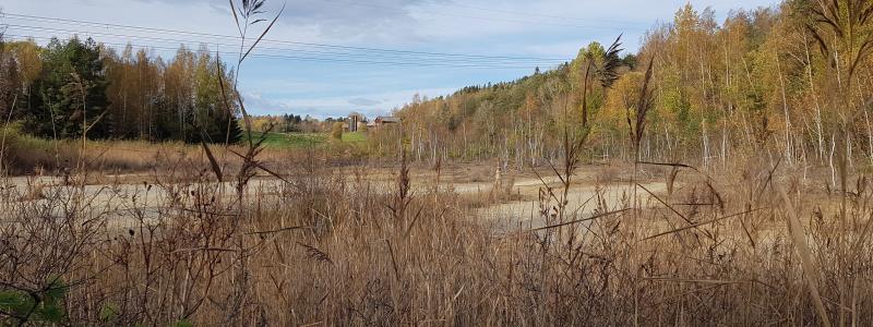 Det ska letas föroreningar vid och kring det gamla pappersbruket i Fengersfors, Åmåls kommun. Foto: Länsstyrelsen Västra Götaland