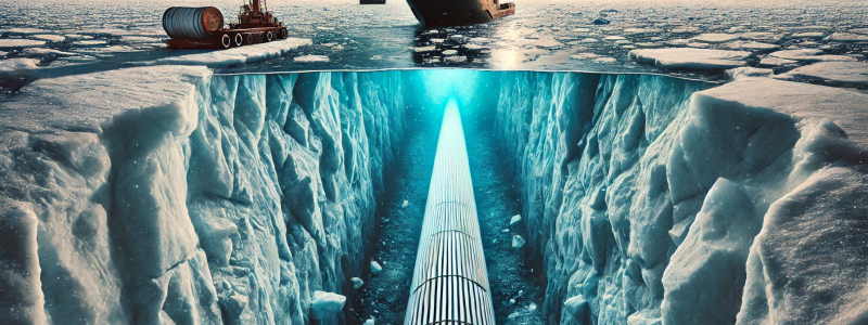 Kabeln planeras att läggas på cirka 4000 meters djup i Norra ishavet och beräknas vara klar 2030. Foto: Arkivbild
