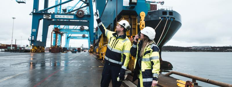 Göteborgs hamn. Foto: APM Terminals