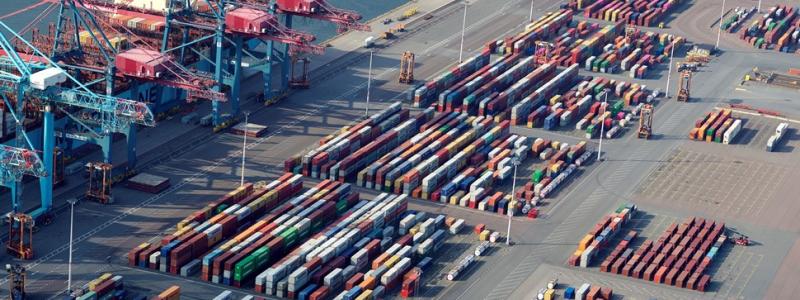 Containerterminalen i Göteborgs hamn. Bild: Göteborgs hamn AB.