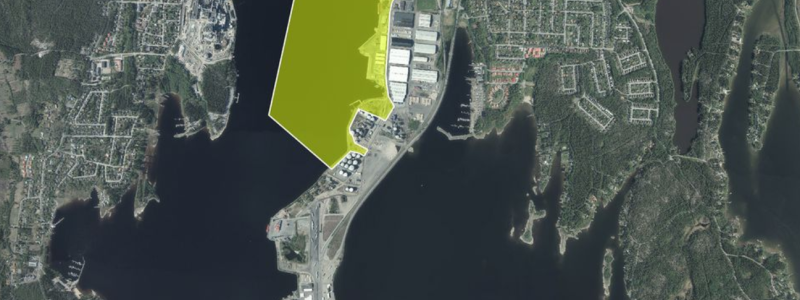 Umeå hamn befinner sig i en intensiv utvecklingsperiod. Karta: Umeå kommun