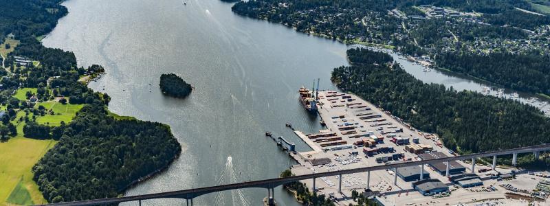 Södertälje hamn. Foto: Södertälje kommun