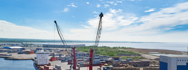 Hallands Hamnar får 700 miljoiner i en satsning på logistik i Halmstad de närmaste åren. Foto: Hallands Hamnar