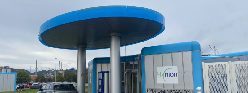 Hynion tittar på möjligheter för etablering av nya vätgastankstationer. Foto: Hynion
