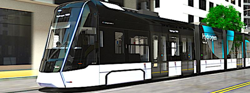 Hyundai Rotems vätgasdrivna spårvagn. Foto: Hyundai Rotem