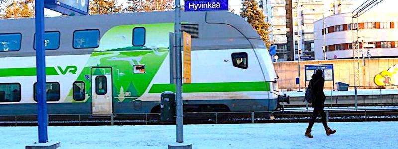 Hyvinge station i södra Finland. Foto: Symbolbild, fr. Arkiv