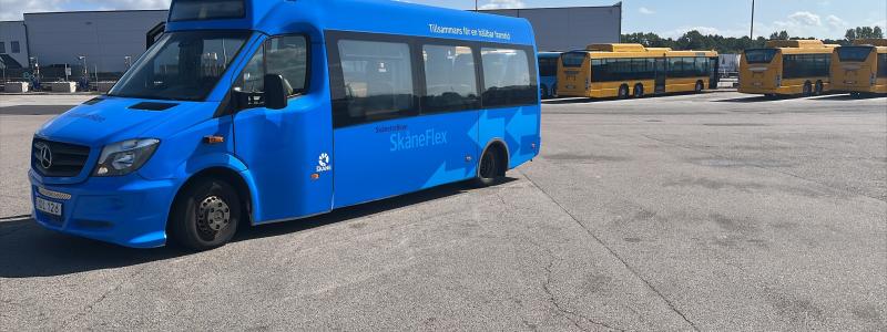 Ett stort antal lokala platser inom Svalövs kommun finns tillgängliga för av- och påstigning. Foto: Skånetrafiken