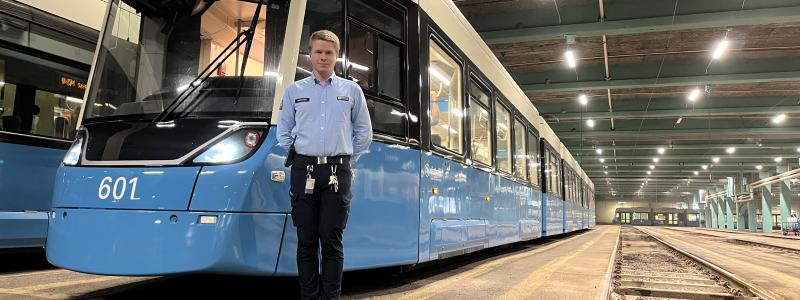 En testversion av spårvagnsmodell M34 finns i Rantorgets spårvagnsdepå. För närvarande håller personal från Alstom och Kiepe-Electric att testa vagnen. Instruktören och spårvagnsföraren Rickard Wegman visade vagnen för besökare på Kollektivtrafikmässan Persontrafik 2024.