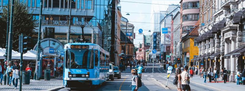 Spårvagn i Oslo 2024. Foto: Jack White/Unsplash