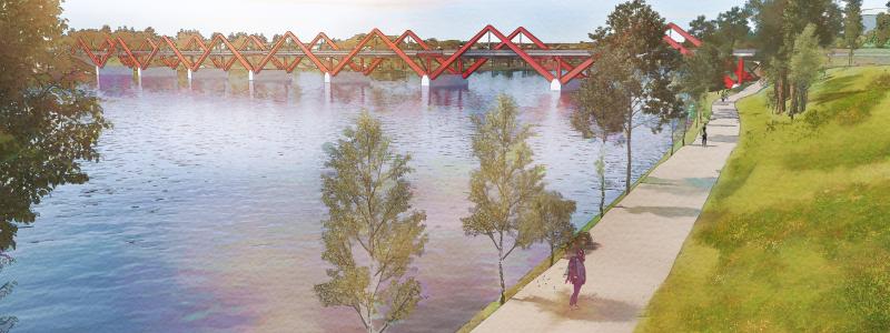 Karlgårdsbron. Bild: Skellefteå kommun