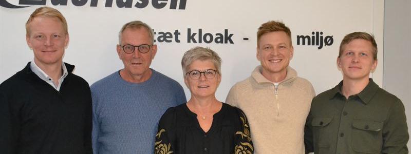 Kim Lauridsen, Niels Arne Lauridsen, Alice Lauridsen, Daniel Lauridsen, Casper Lauridsen. Foto: Uniwater