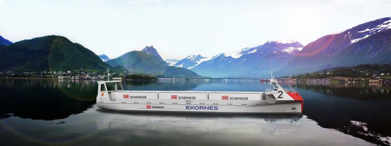 Simuleringen är en integrerad del av ett samarbetsprojekt mellan Kongsberg Maritime Foto: DB Schenker