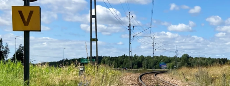 Banan är byggd med god standard bortsett från en cirka 3 kilometer lång sträcka. Foto: Trafikverket