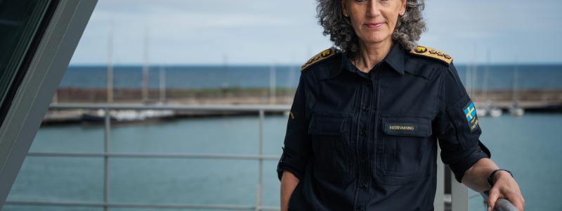 Generaldirektör Lena Lindgren Schelin. Pressbild: Kustbevakningen