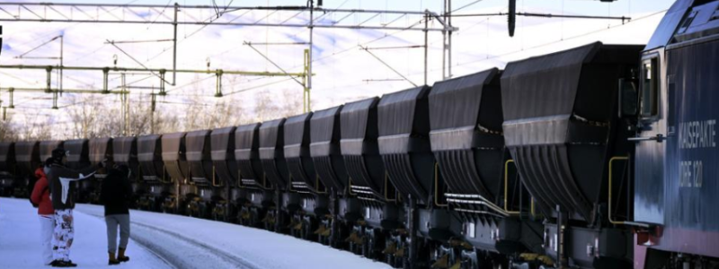 Kontaktledningar byts ut på Malmbanan mellan Boden och Gällivare. Foto: Arkivbild