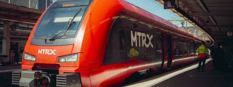 MTRX tåg mot Göteborg. Foto: MTRX