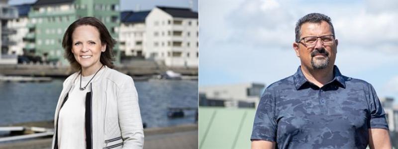 Malin Dahl, operativt ansvarig på Nordlo Improve och Demis Stavridis, IT-chef på Göteborgs Spårvägar. Foto: Nordlo