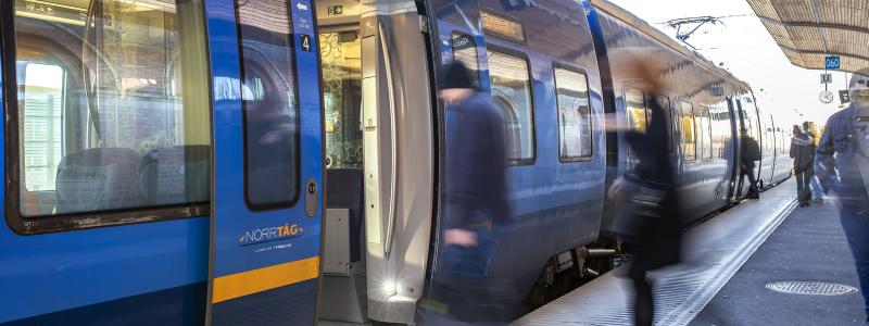 Norrfjärden planeras få ett stationsläge längs Norrbotniabanan. Foto: Patrick Degerman/Norrbotniabanegruppen