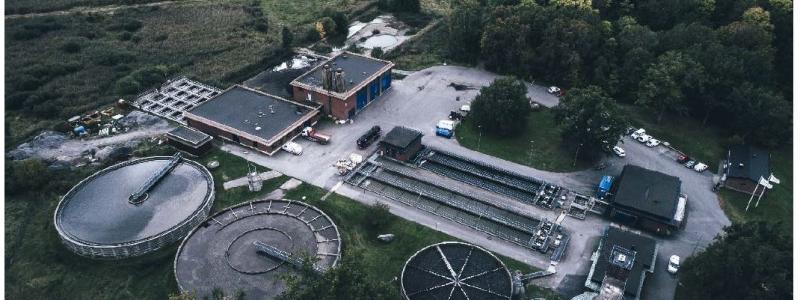 Lindholmens avloppsreningsverk. Foto: Norrtälje kommun