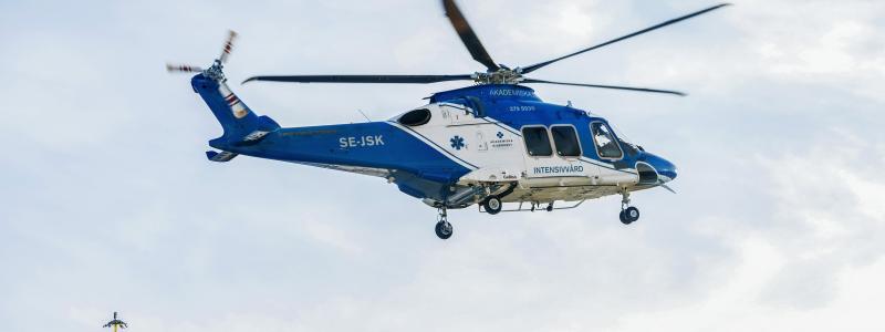 Ambulanshelikopter luftburen intensivvård. Foto: Staffan Claesson