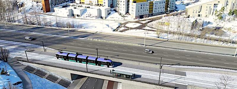 Nästa steg är att ta fram en detaljerad projektplan för den första etappen. Där fastställs omfattning, kostnader och tidplan. Efter beslut om projektet kan spårvägen börja byggas tidigast år 2028, med byggperiod fram till 2032. Bild: Helsingfors Stad