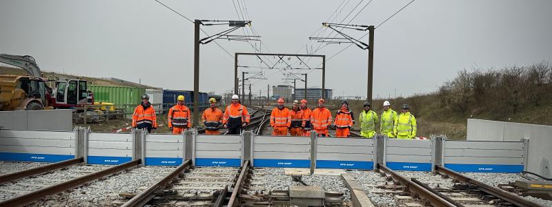 Ännu ett skydd mot stormflod har byggts för att skydda Öresundsförbindelsen. Foto: Øresundsbron