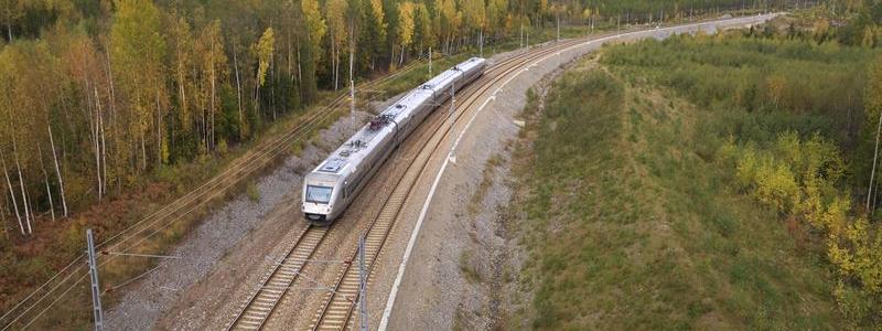 Ostkustbanan. Foto: Torbjörn Berkvist Trafikverket