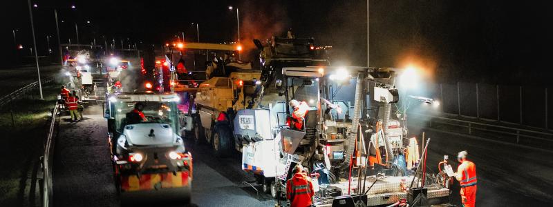 Kontrakten omfattar värmebeläggning i Dalarna och Jämtland och varmmassabeläggning i Örebro. Foto: Peab