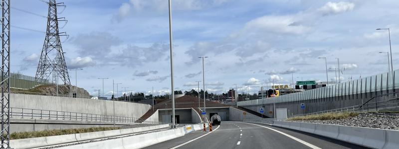 Södra tunneln, Förbifart Stockholm. Foto: Peab
