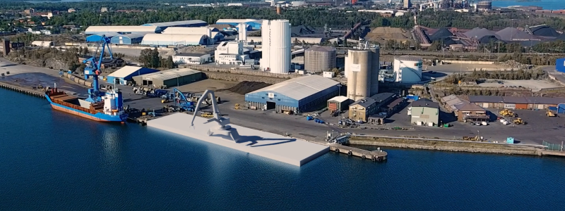 Oxelösunds Hamn. Foto: Peab