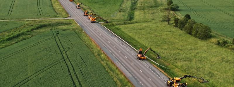 Peab kommer att ansvara för 980 kilometer väg. Foto: Peab