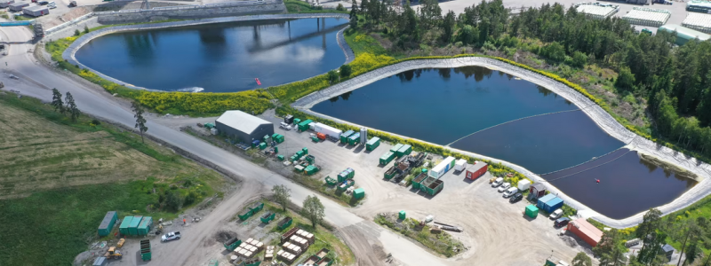 Chromafora renar Högbytorps lakvatten på PFAS11. Foto: Chromafora