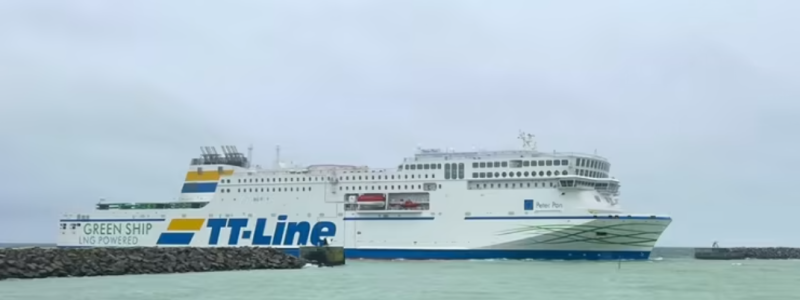 Green Ship Peter Pans första ankomst i Trelleborgs Hamn. Foto: Trelleborgs Hamn