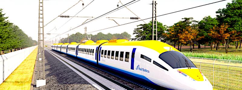 Rail Balticas senaste tåg koncept. Foto: Rail baltica