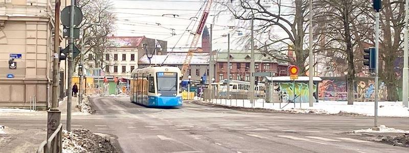 Bild på spårvagn som åker längs med gata i Göteborg Foto: Ramboll/Mattias Bååth