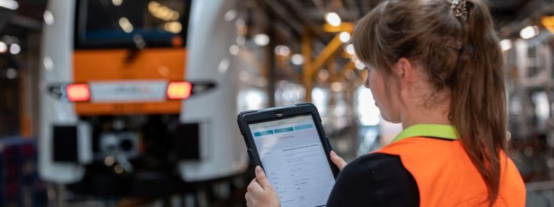 Siemens Mobility’s digitala depå-anläggning i Dortmund. Foto: Siemens Mobility