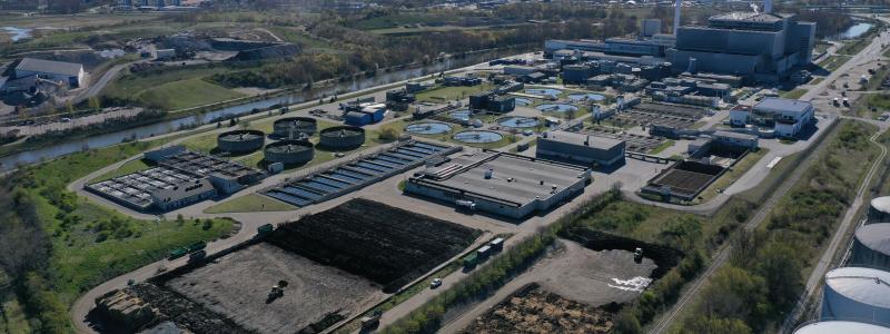 Sjölunda avloppsreningsverk flygfoto, Foto: VA SYD
