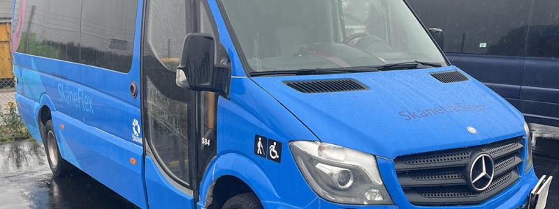 Tillsammans med invånarna i Sjöbo och Tomelilla ska nu Skånetrafiken, trafikföretaget Bergkvarabuss och kommunerna testa flexibel kollektivtrafik. Foto: Mekka Traffic Group