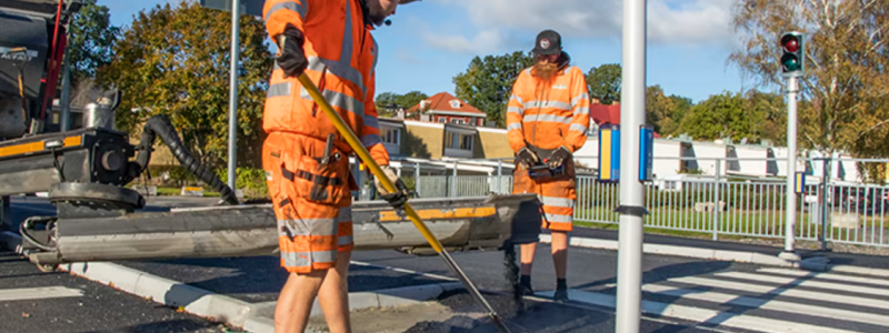 ECO-Asfalt kan ersätta konventionell asfalt för alla ändamål. Foto: Peab Asfalt