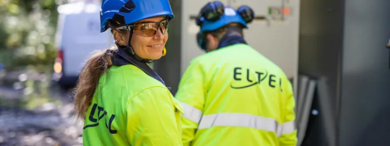 Eltel utför fiberinstallationer åt Kalmar Energi Elnät. Foto: Eltel