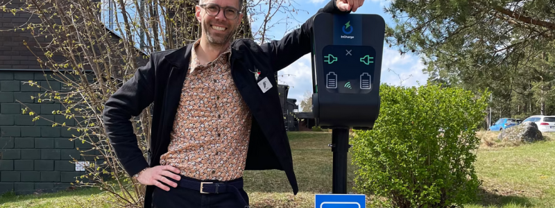 Eric Kling, IT-, fastighet- och hållbarhetsansvarig på Sigtunahöjdens parkering. Foto:  Sigtunahöjden