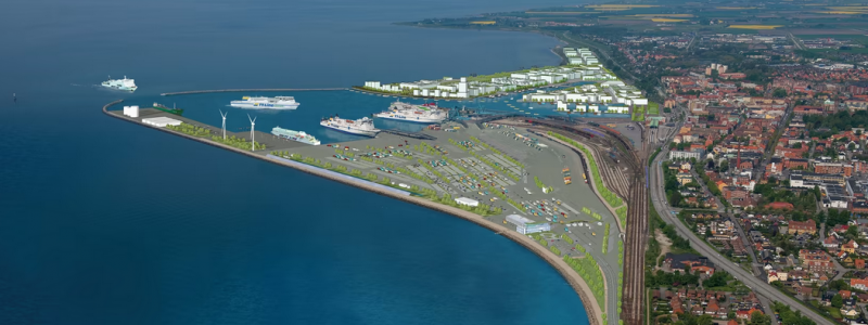 Trelleborgs hamn får 170 miljoner kronor av EU för att effektivisera infrastrukturen. Illustration: Trelleborgs Hamn