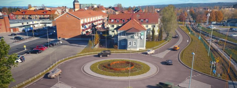 Ombyggnaden av väg 70 genom Moraska göra vägsystemet mer lättåtkomligt. Foto: Peab