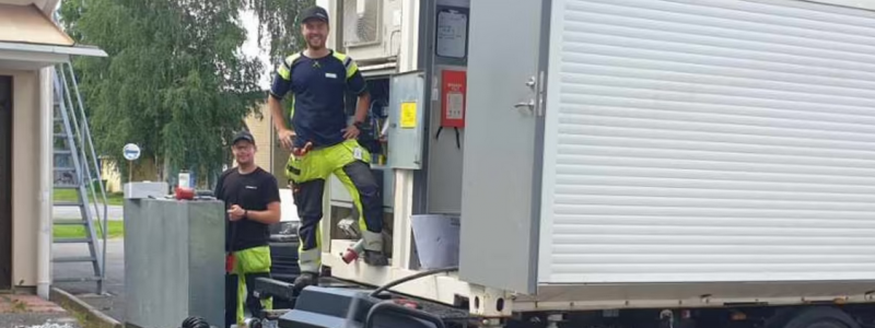 Tillfälliga snabbladdare i Junsele gör det möjligt för elbilsägare att upptäcka de inre delarna av Höga Kusten. Foto: Höga Kusten
