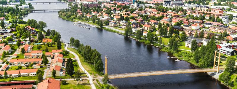 Vy över Älvsbacka i Skellefteå. Foto: Jonas Westling
