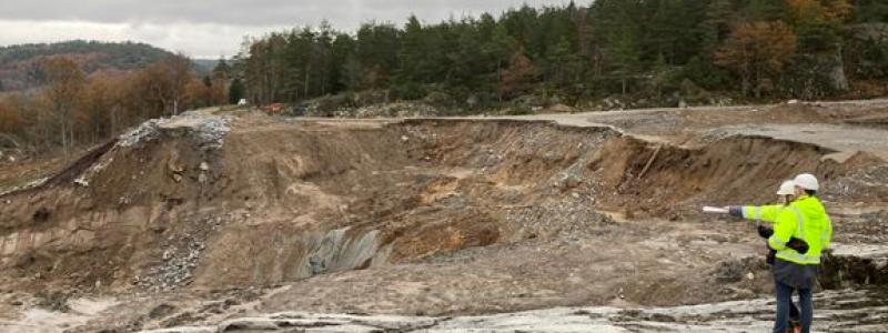 Skredområde E6 Foto: Trafikverket